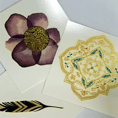 Tattoos dorados (4x4 cm)