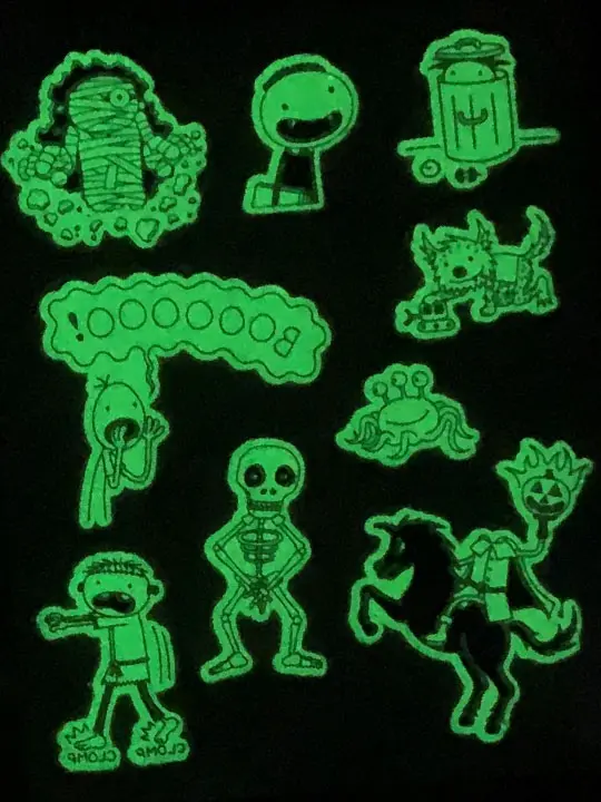Tattoos luminiscentes (4x4 cm)